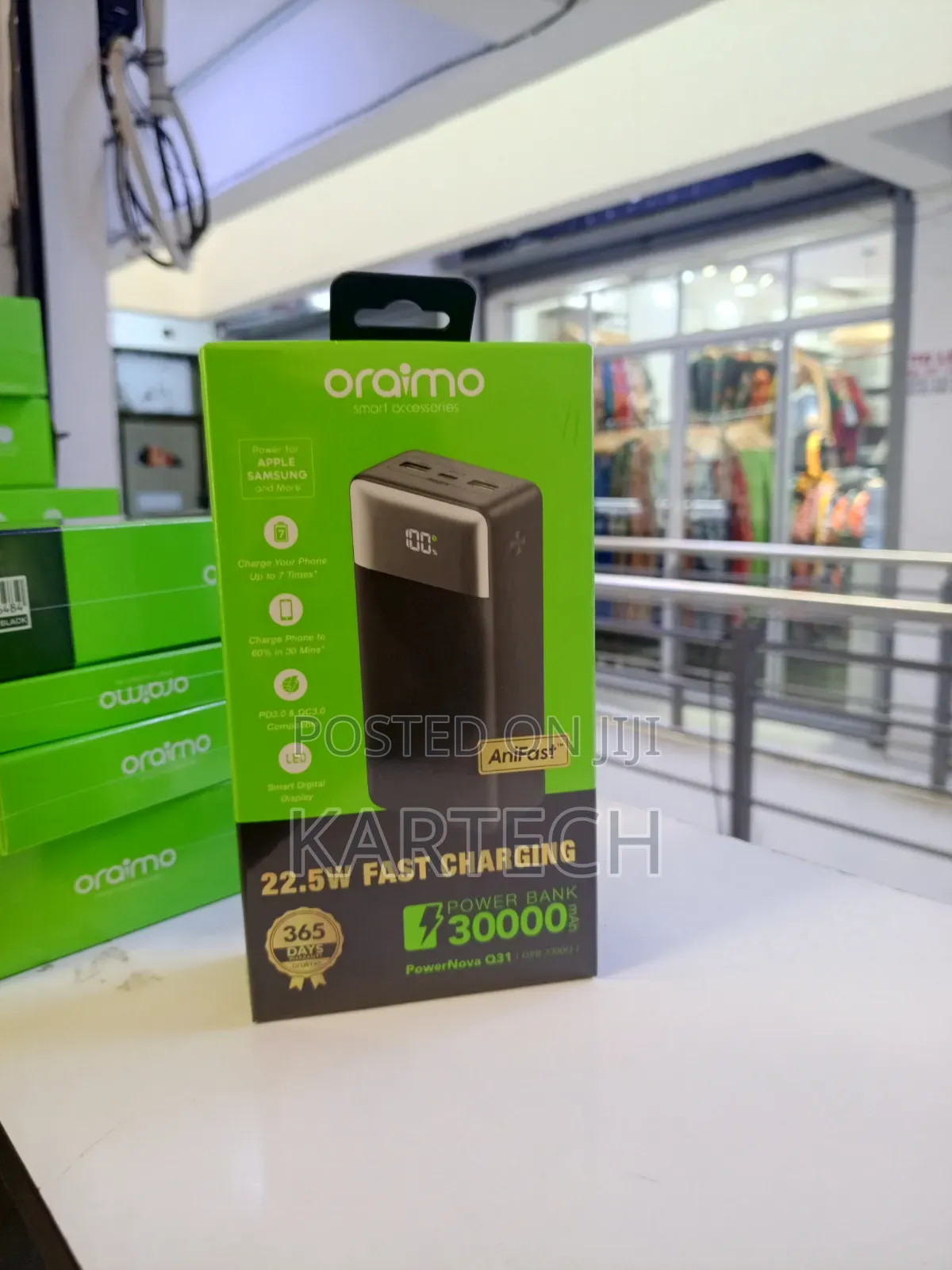 Oraimo Powernova Q31 30,000mah Power Bank 22.5w