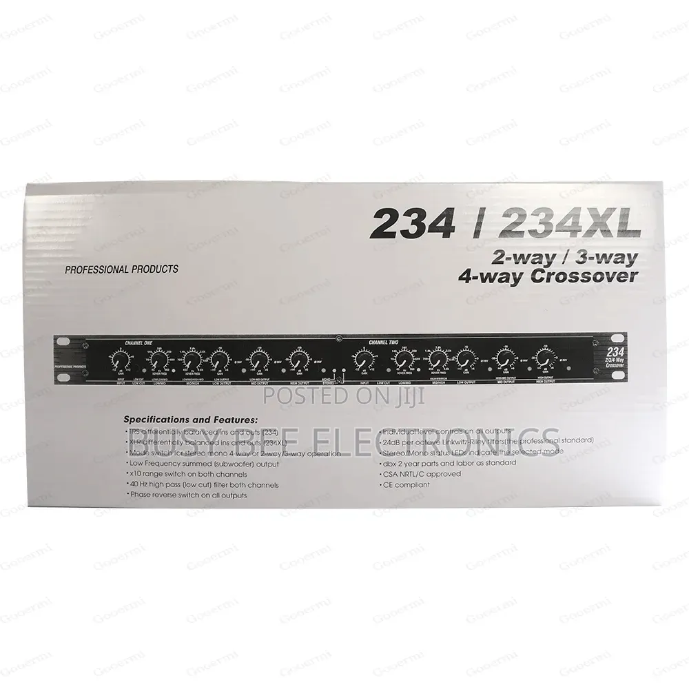 234xl High Quality 2/3/4-Way Audio Stereo Sound Processing Crossover
