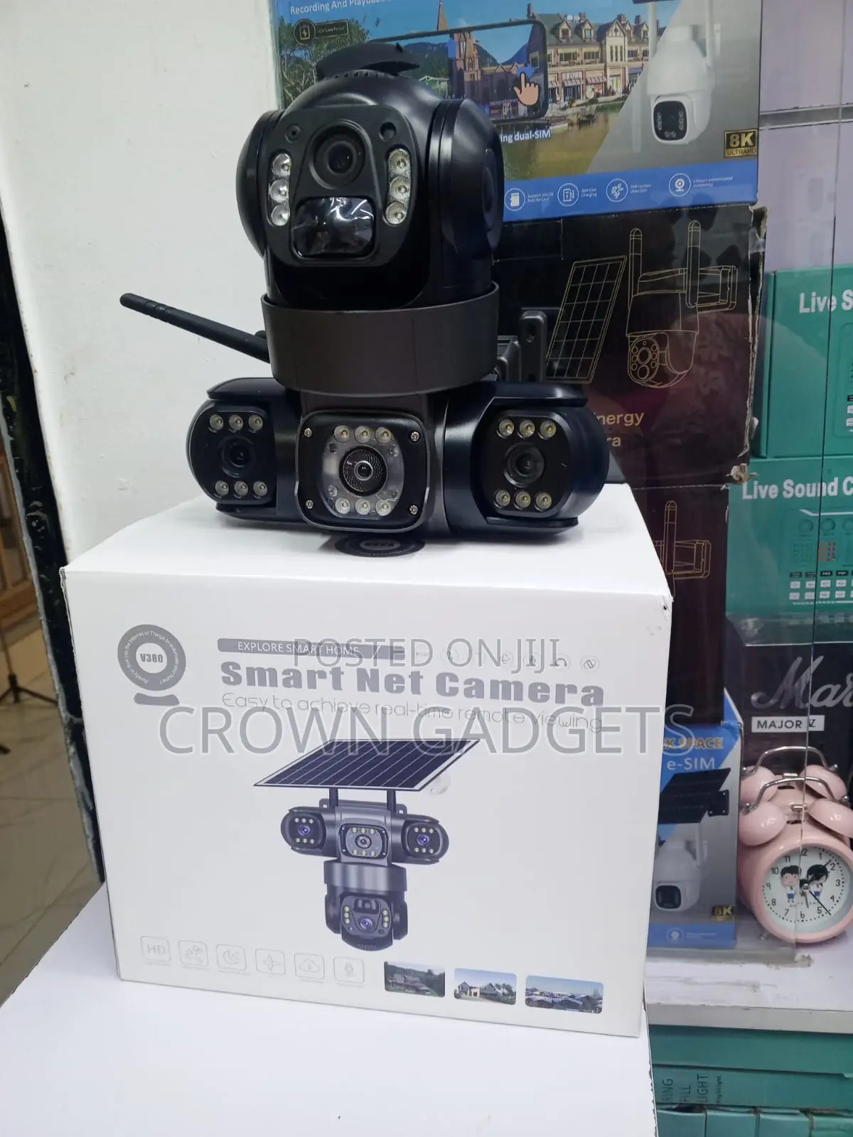 4g Sim Solar Security Camera PTZ Night Vision V380