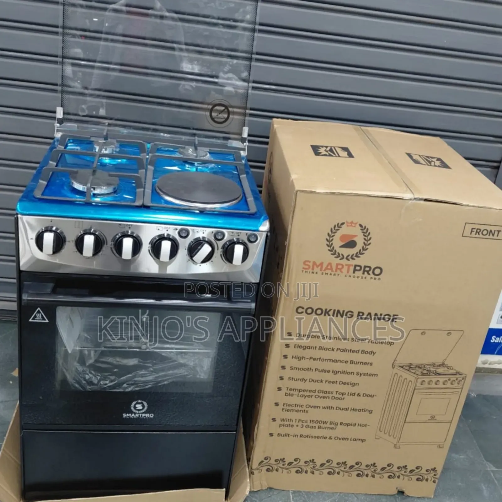 Smartpro 3+1 Standing Cooker With Electric Oven 60*60