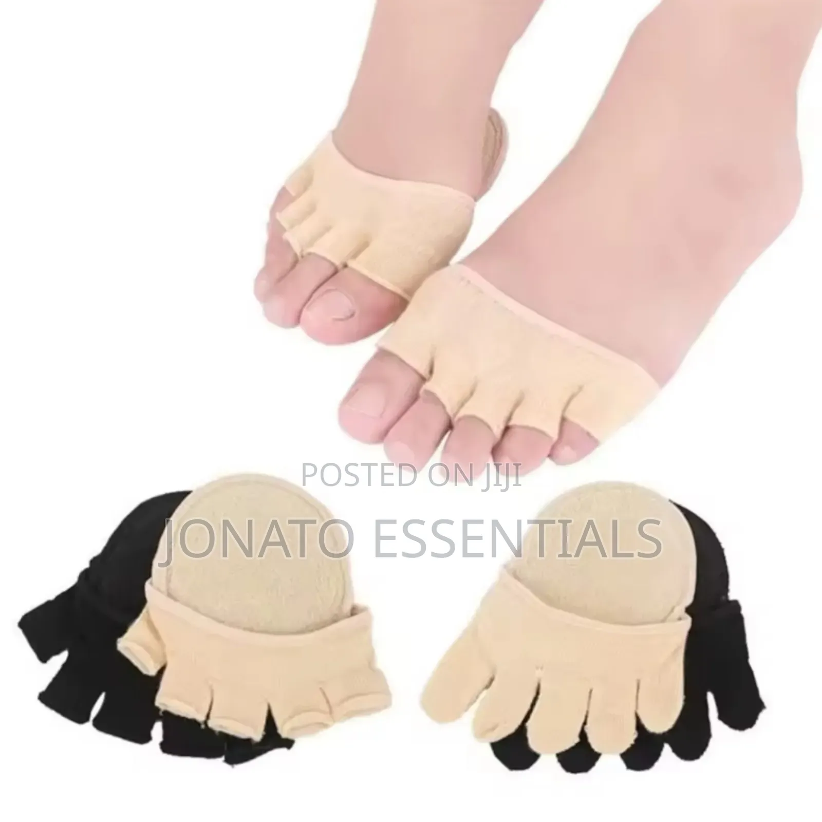 Forefoot Pads Five-toe Separator Metatarsal Cushion Socks