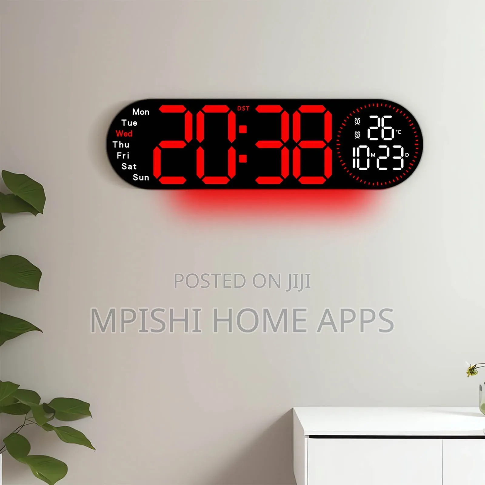 17-Inch Led Digital Wall Clock