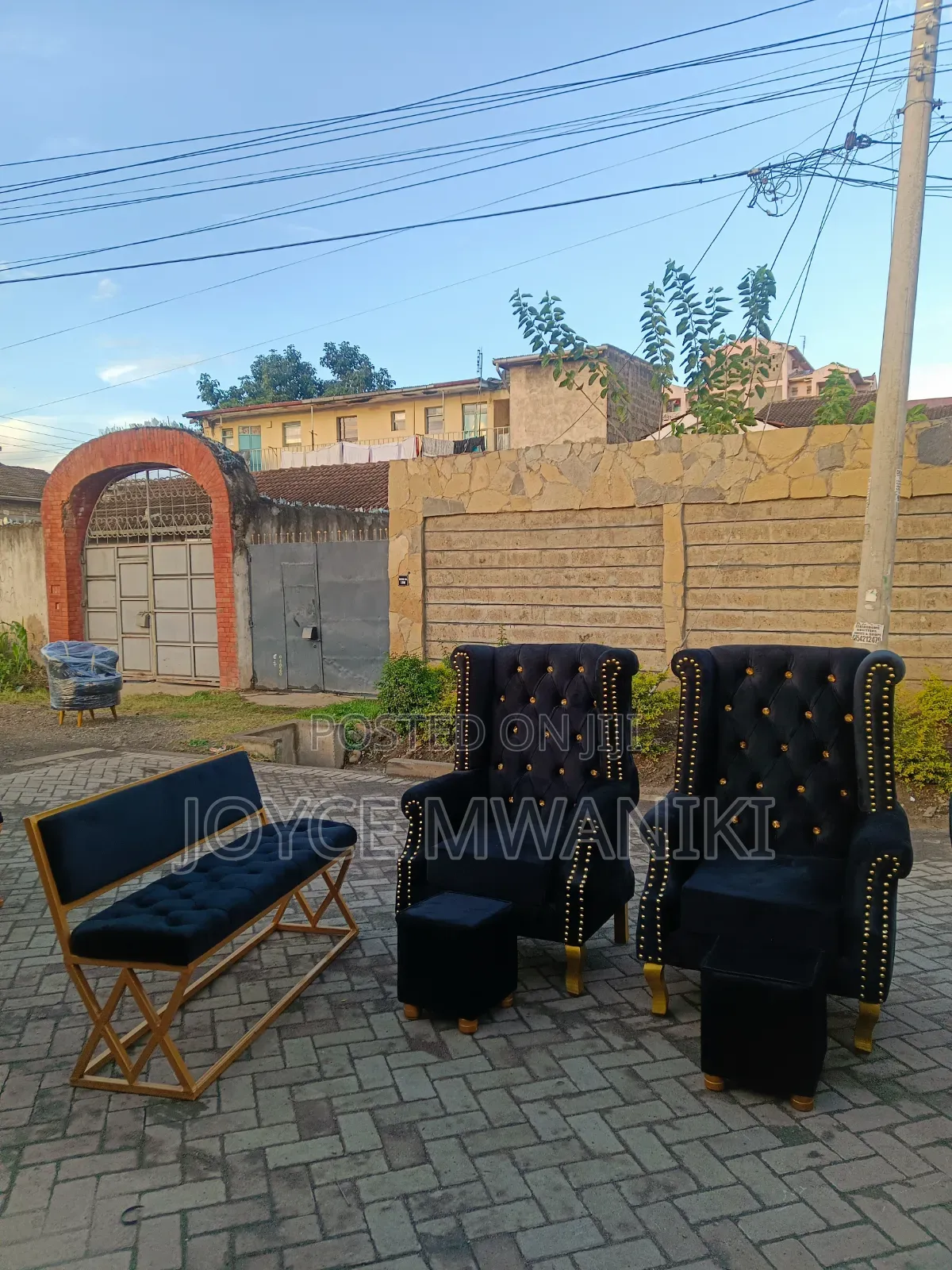 Waiting Salon Seat and 2 Pedicure Seats 