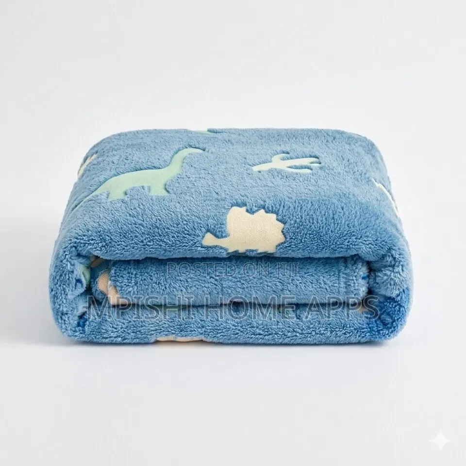 Glow in the Dark Dinosaur Blanket 180x200cm