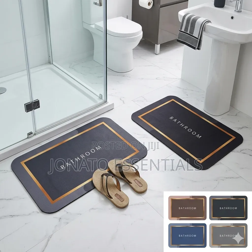 40x60cm Super Absorbent Quick Dry Diatomite Bathroom Mat Anti-Slip