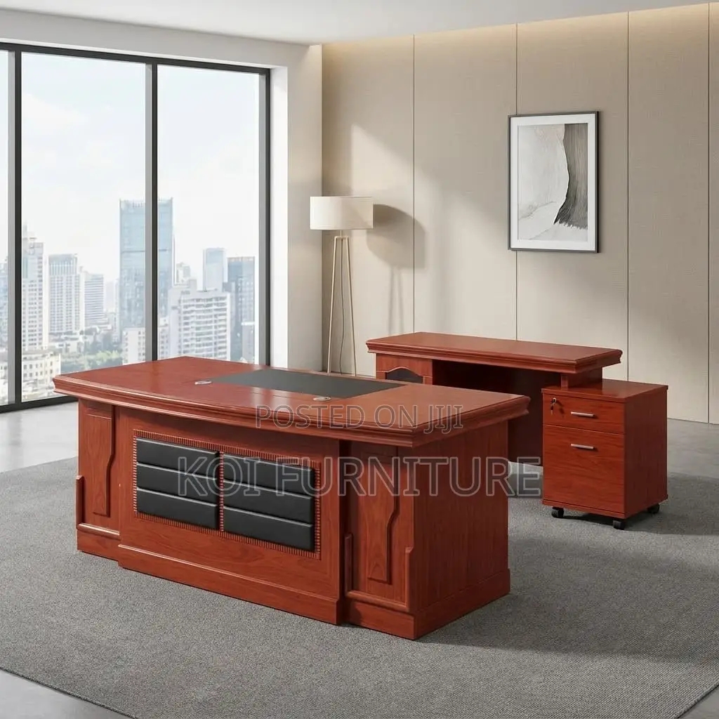 Office Desk : 1.6m Mahogany Finish Sovereign Grand Executive Desk