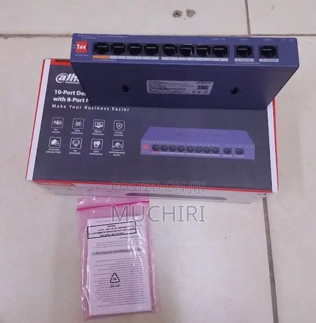 Dahua 8+2 Port Poe Switch for Security Cameras