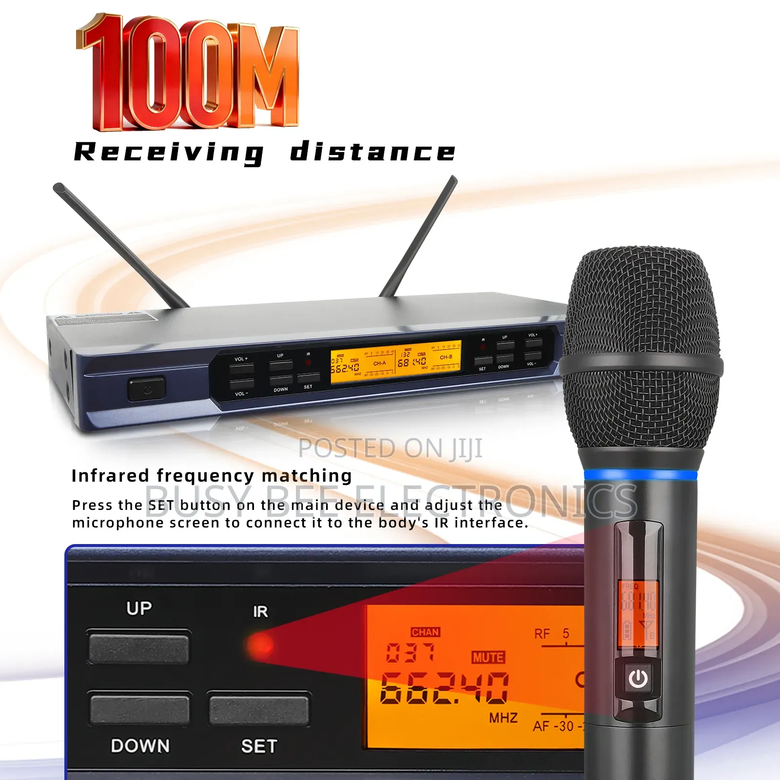 Portable Outdoor Wireless Handheld Dynamic Microphone
