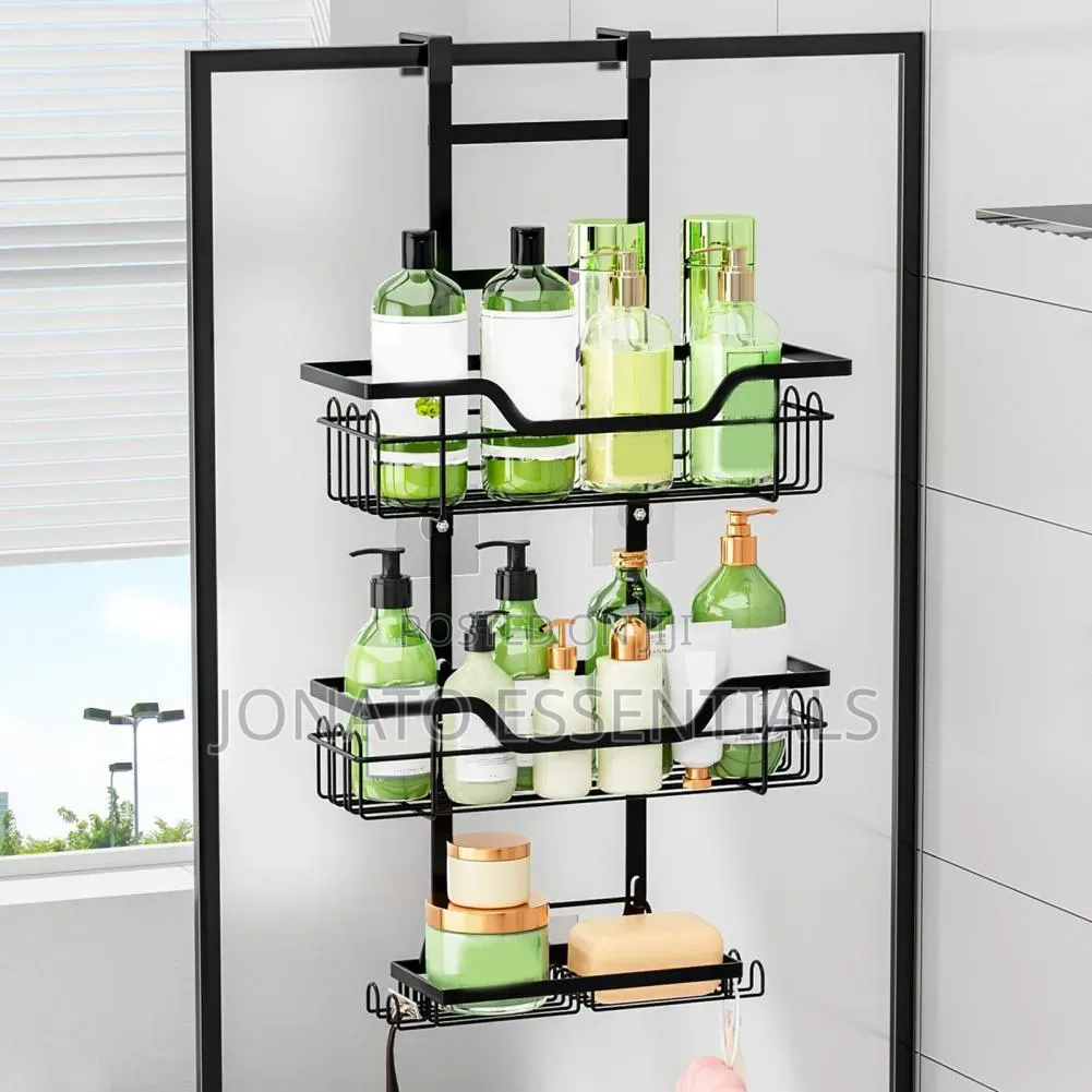 3-Tier Over the Door Bathroom Organizer Shower Caddy Rack