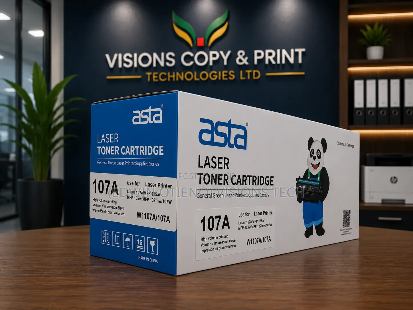Laser Toner Cartridge (Part Number: W1107a)