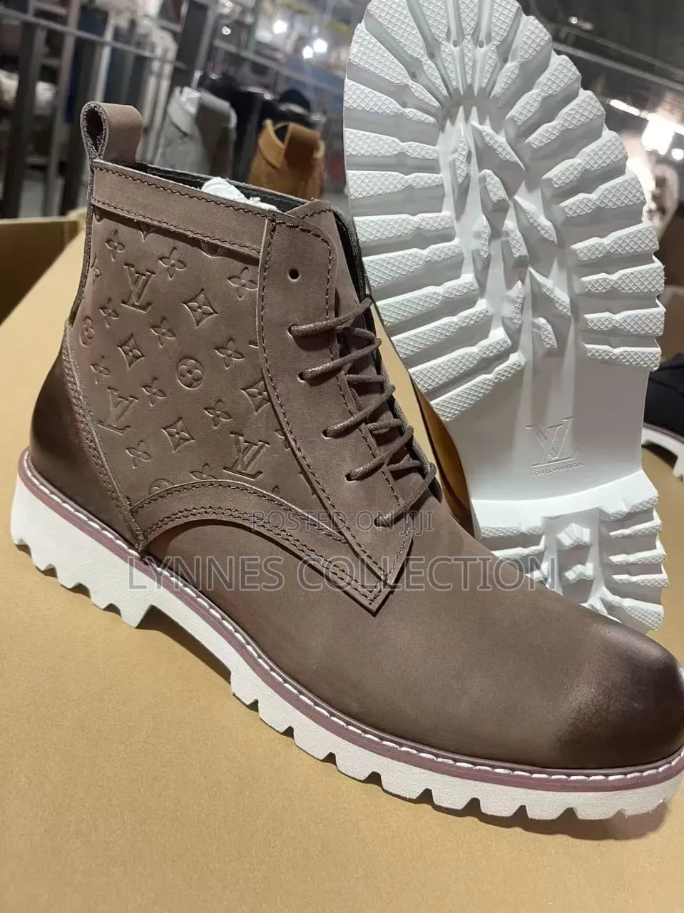 Louis Vuitton Gray Boots | Premium Designer Footwear
