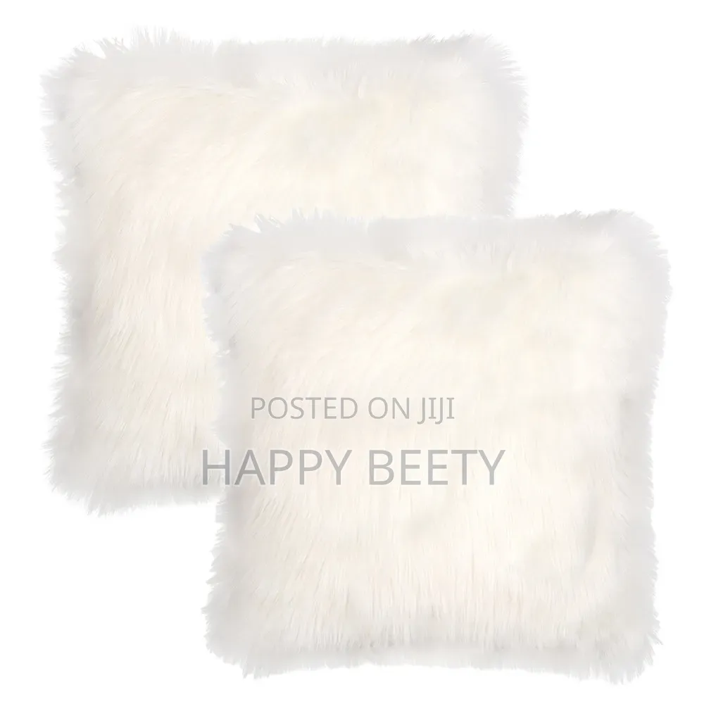 Simple Imitation Wool Plush Cushion Pillow Cover,Fluffy Pillow