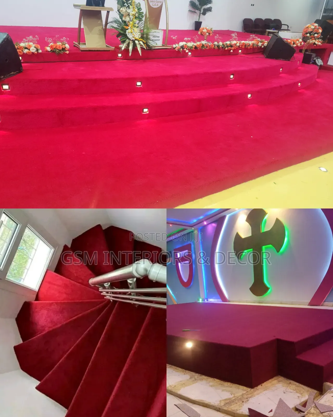 Perfect Quality Red Carpets And Maroon Carpets Combo