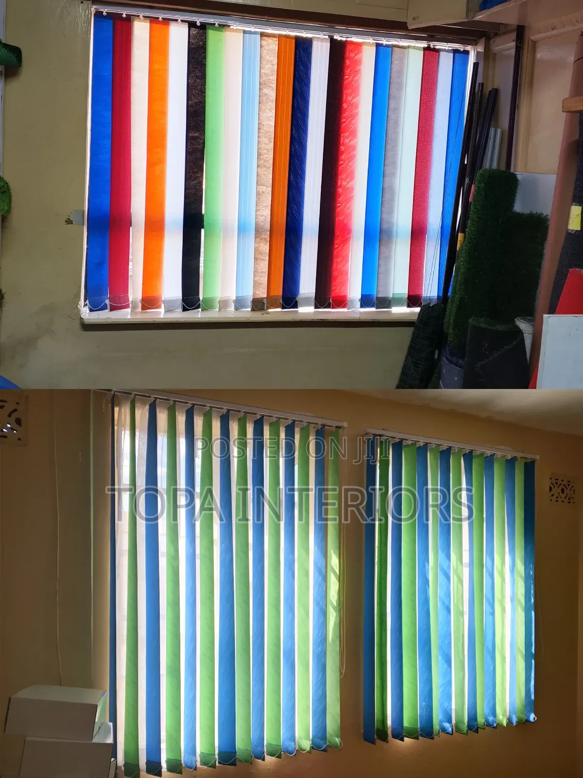 Residential Spaces Privacy Vertical Window Curtain Blinds