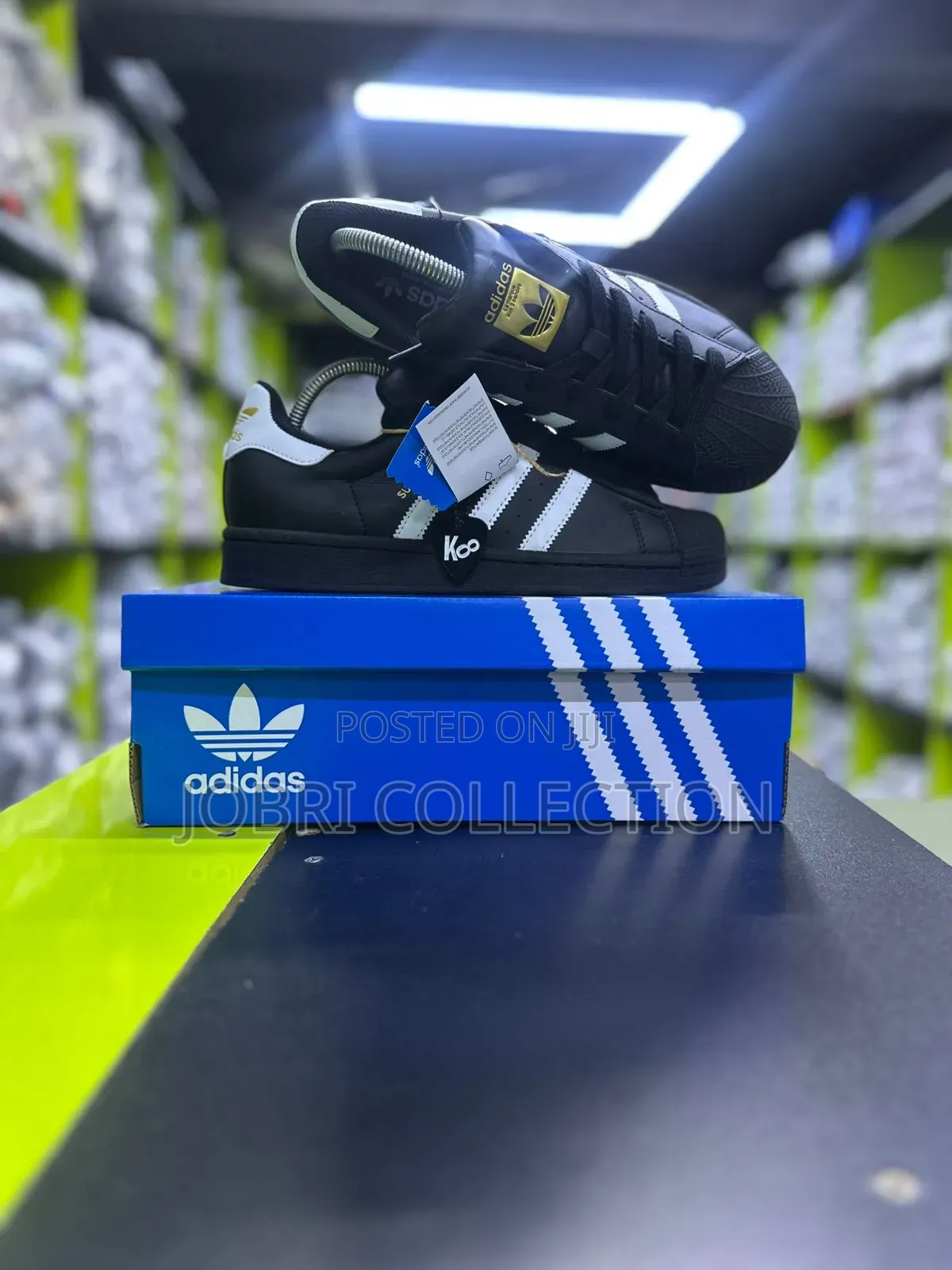Black Adidas Superstar Sneakers