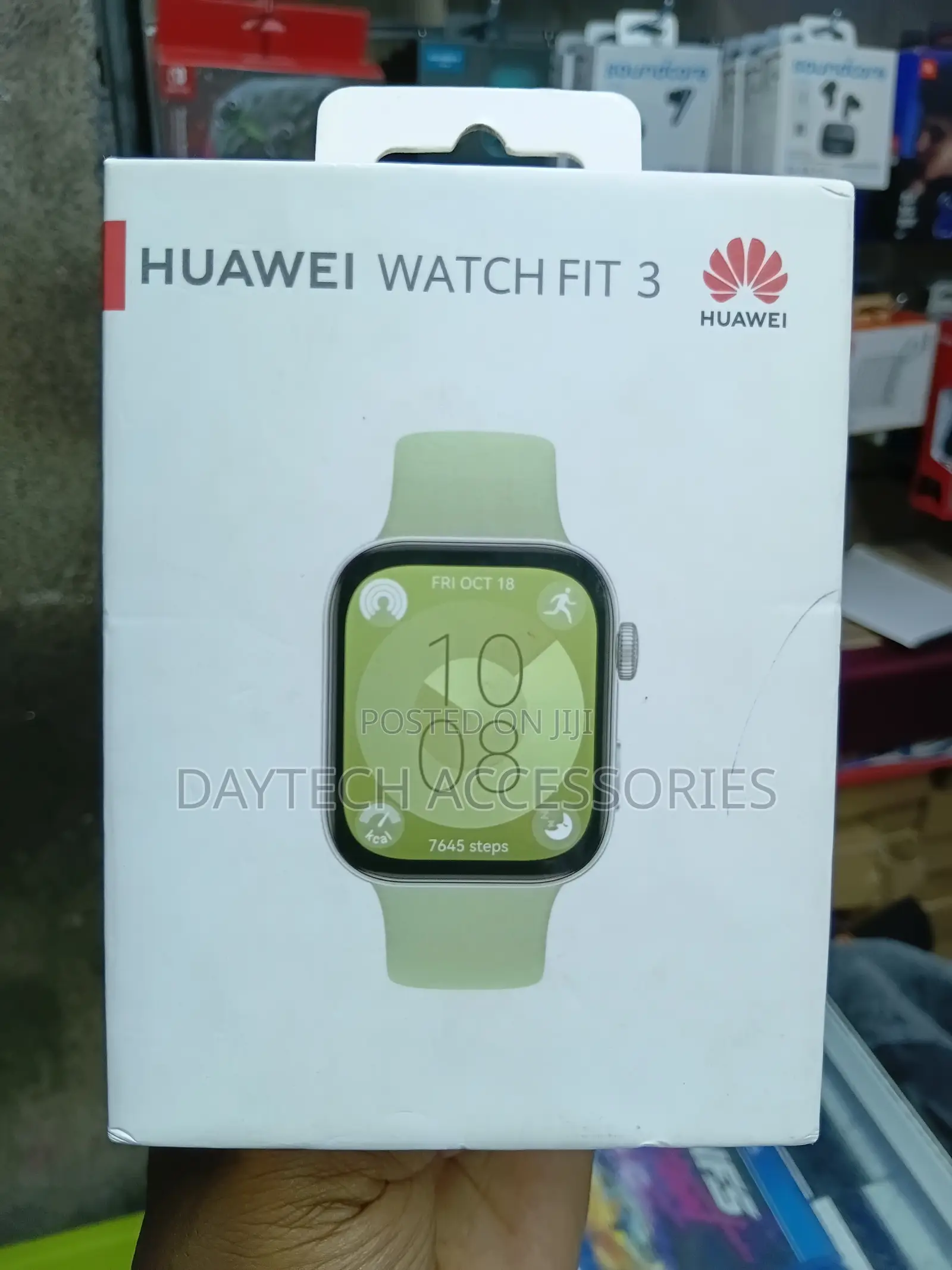 Huawei Watch Fit 3 Green 1.82" 5 Atm Amoled Screen.