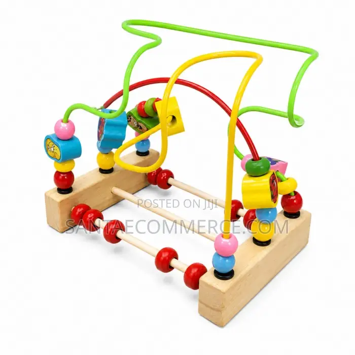 Wooden Bead Maze Counting Activity Toy