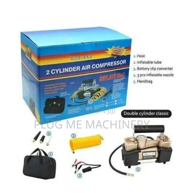 Durable Air Doublr Cylinder Compressor /Heavy Duty Tyre Inflator