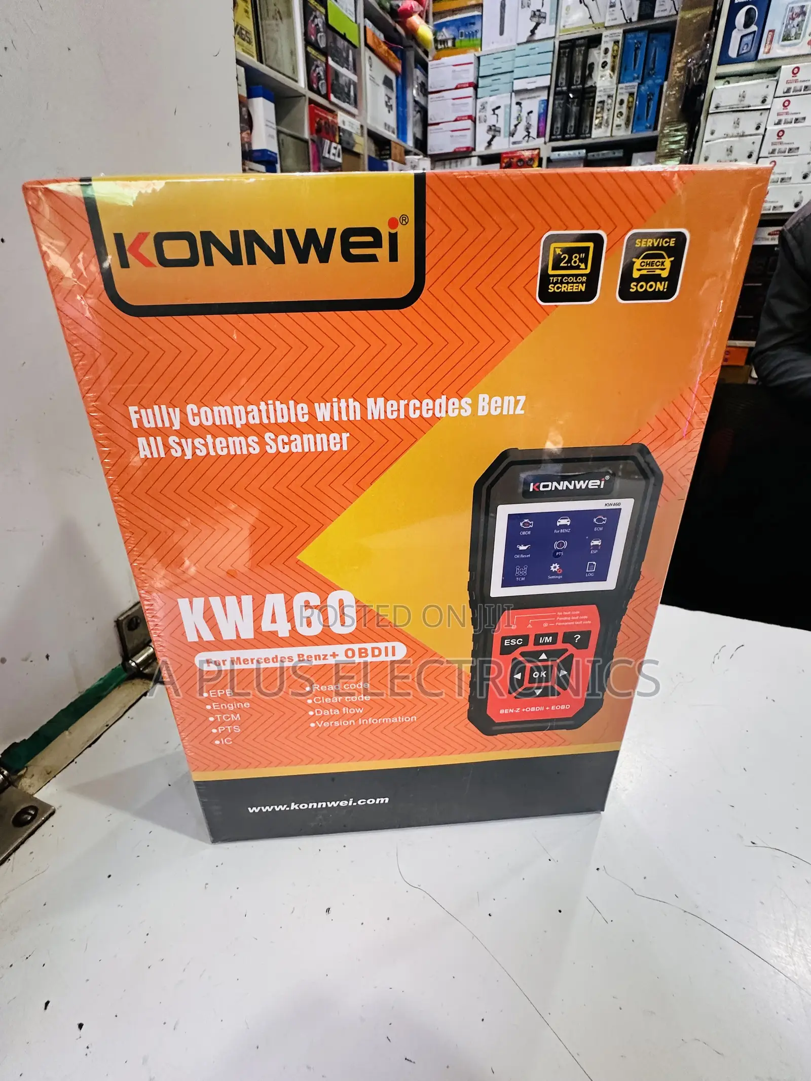 Kw460 Konnwei Obd Scanner (For Mercedes Benz)-Professional Car Scanner