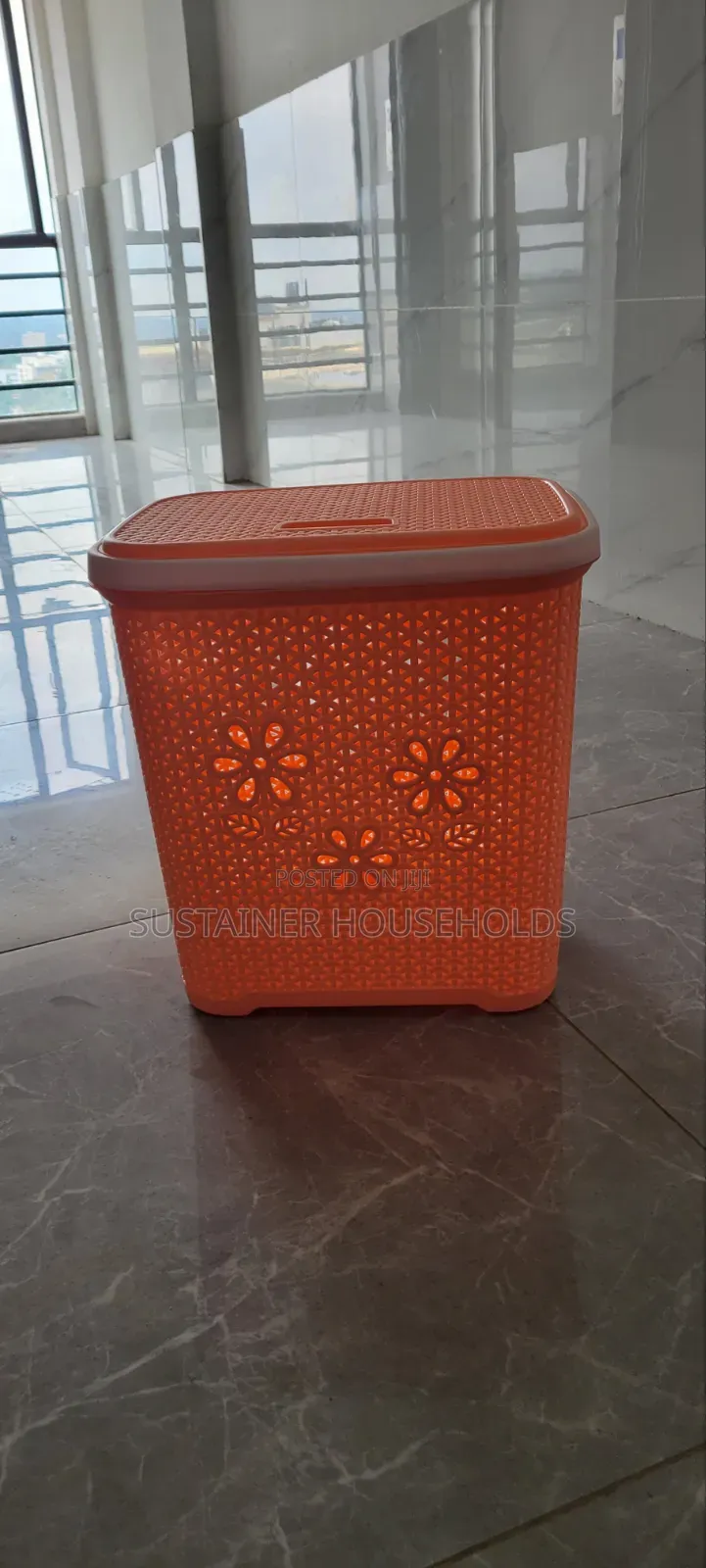Orange Laundry Basket