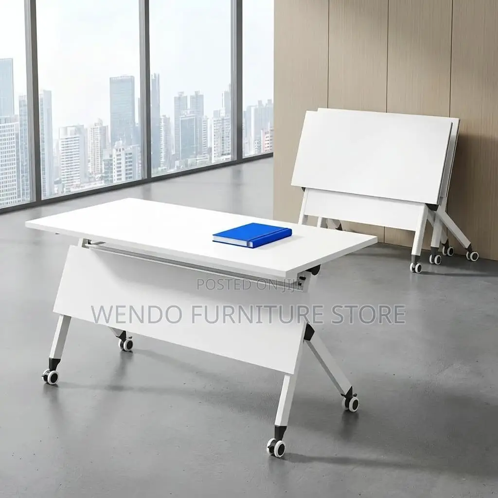 Office Table; G12 Foldable Training Table With Wheels