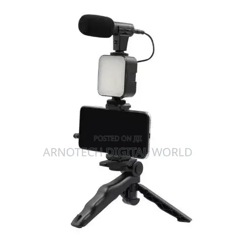Smartphone Content Creator Video Kit With Led Light and Phone Holder