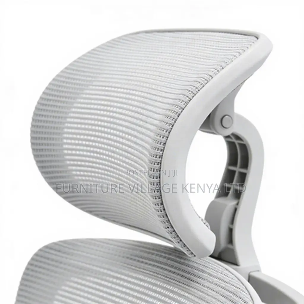 Office Chair: White Swivel Adjustable Footrest Office Seat