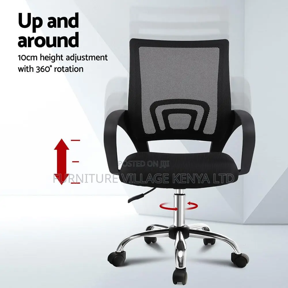 Office Chair: Swivel Mesh Computer Desk Seat.