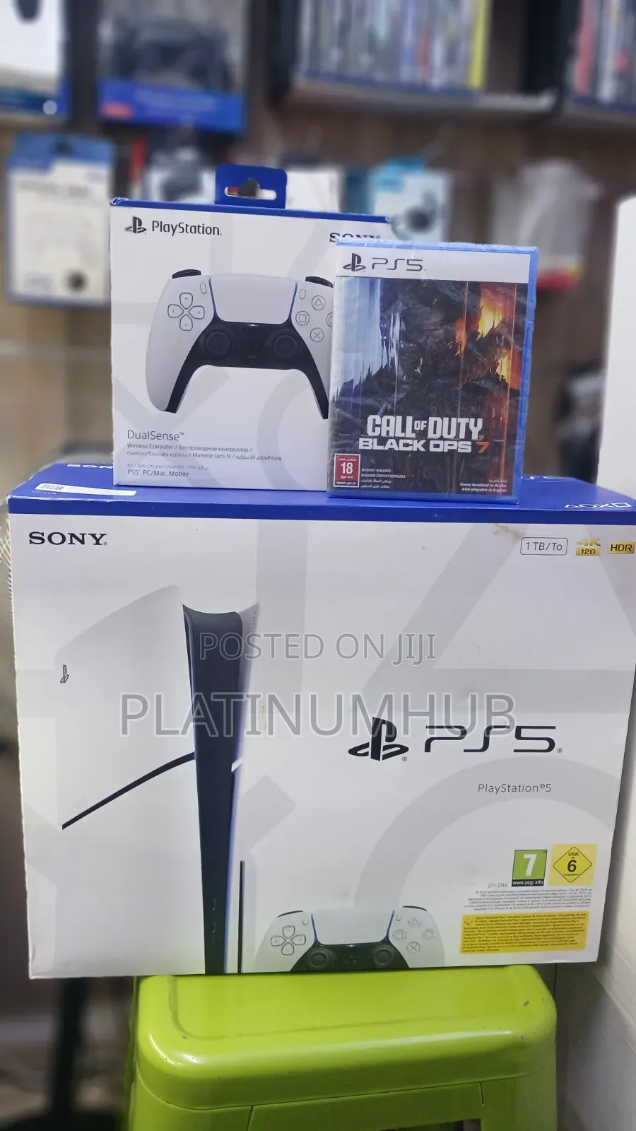 Playstation 5 Slim+White Ps5 Pad +Black Ops 6 Ps5 Game