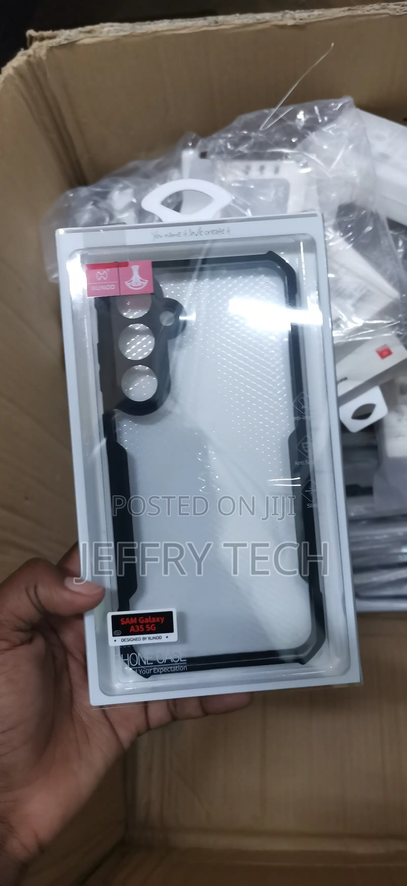 Samsung Galaxy A35 5g Magsafe Airbags Bumper Transparent Back Cover