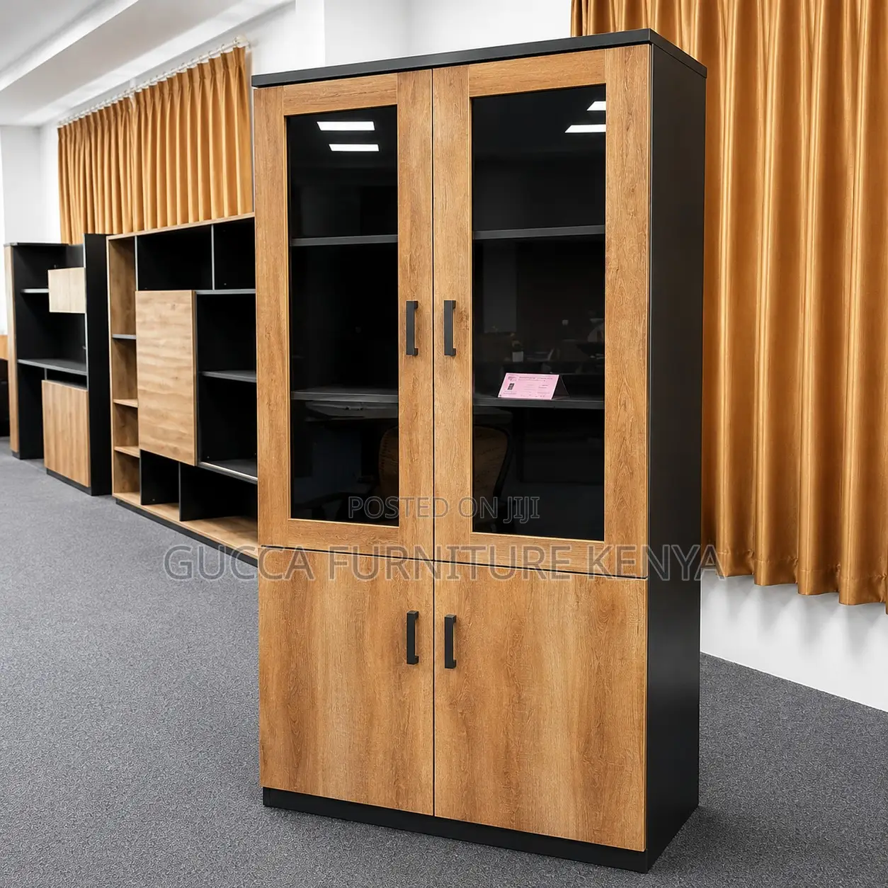 Office Wooden Filing Cabinet.