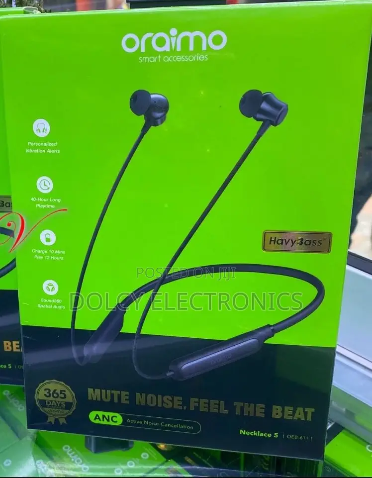 Oraimo Necklace 5 Oeb-611 Active Noise Cancellation.