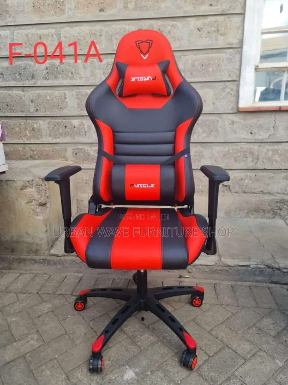 Black Red Gaming Experience Study Office Chair