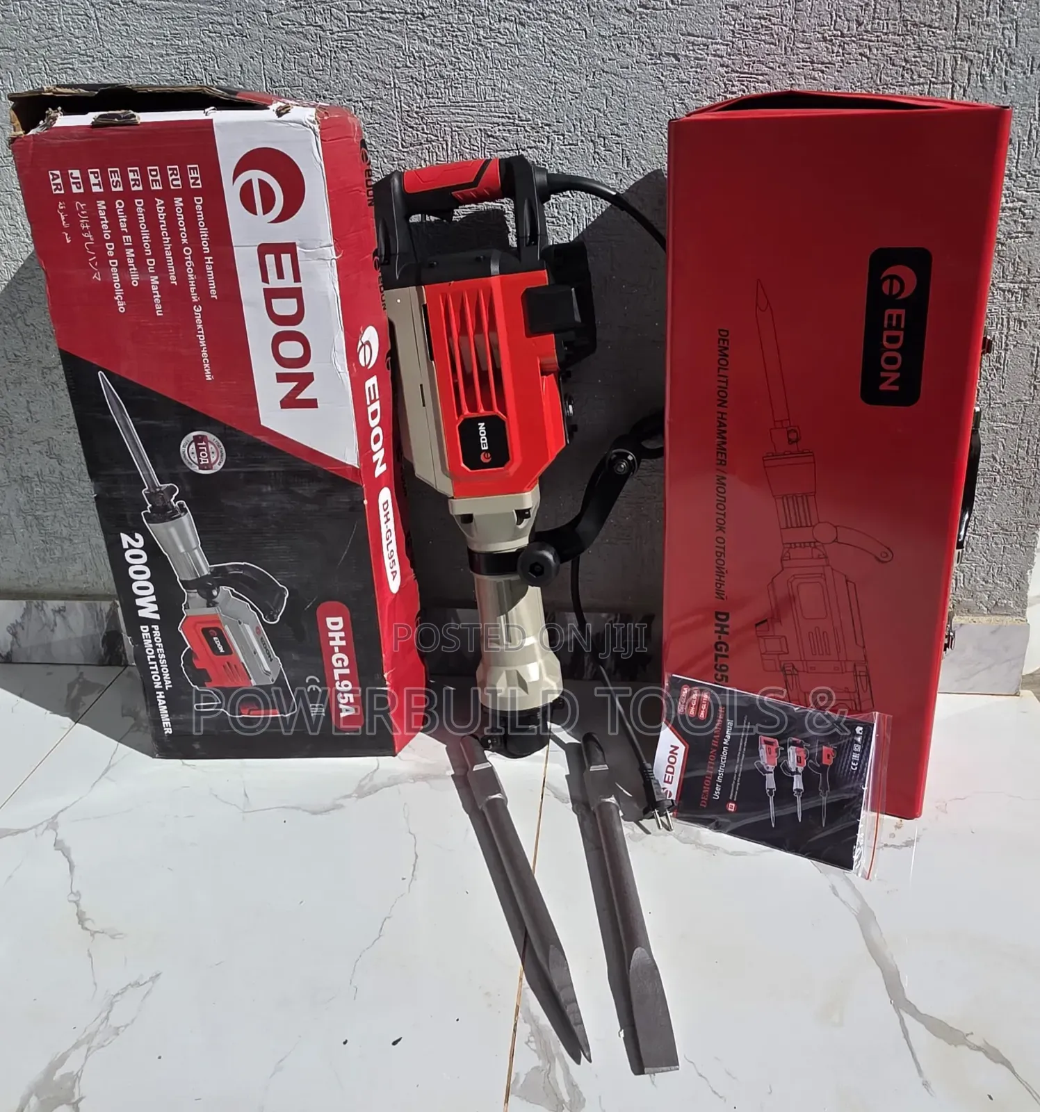 Edon Dh-Gl95a Demolition Hammer 2000w/Jack Hammer