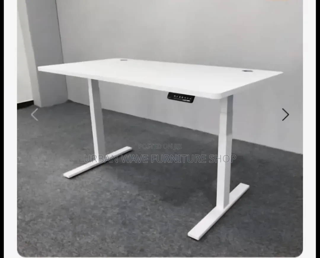 Pure White Standing Desk