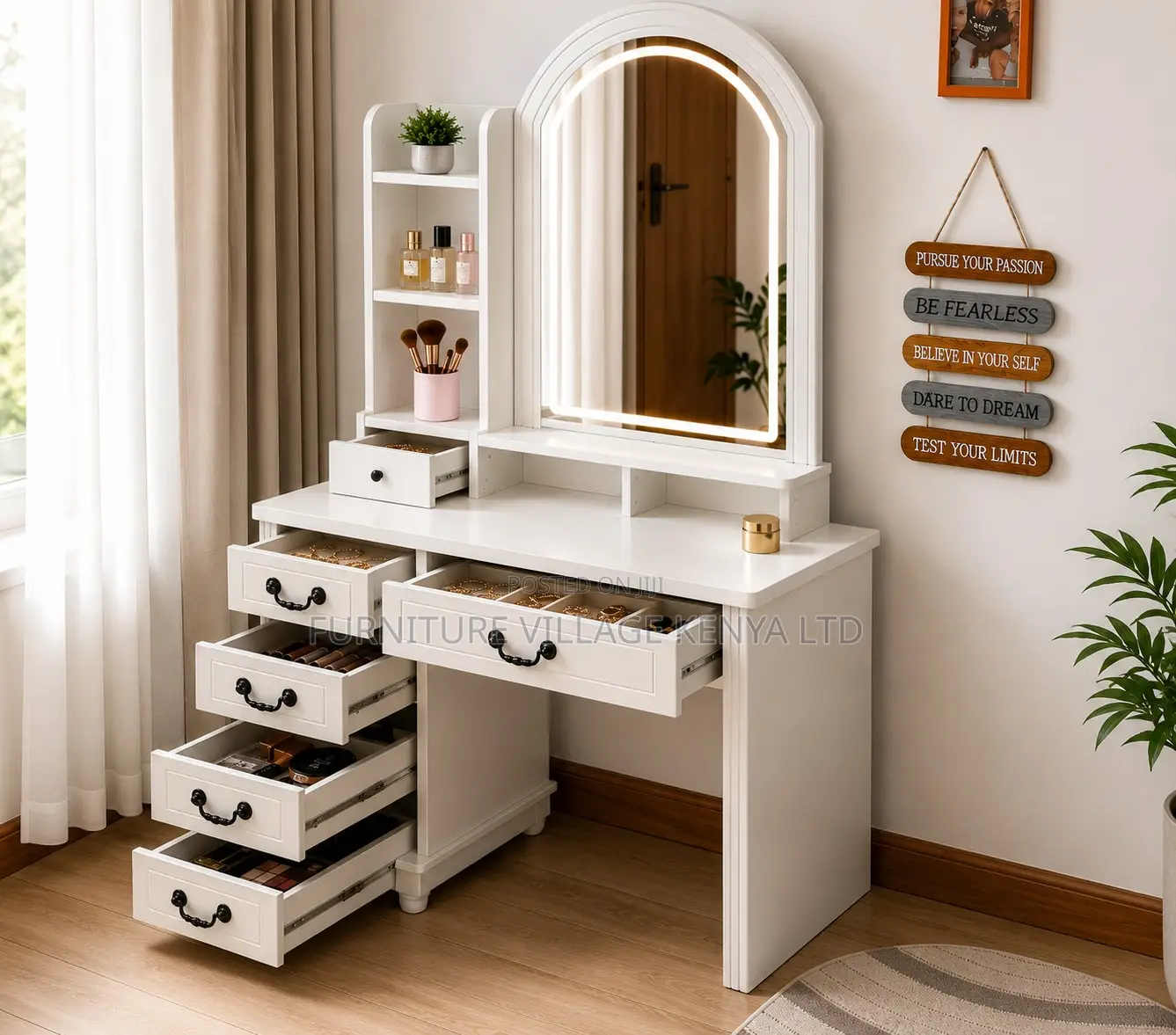 Dressing Table With Mirror.