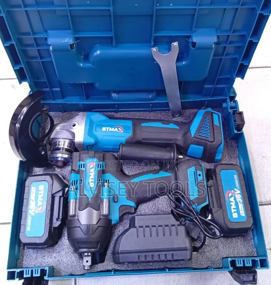Cordless Combo Kit of Grinder and Impact Wrench