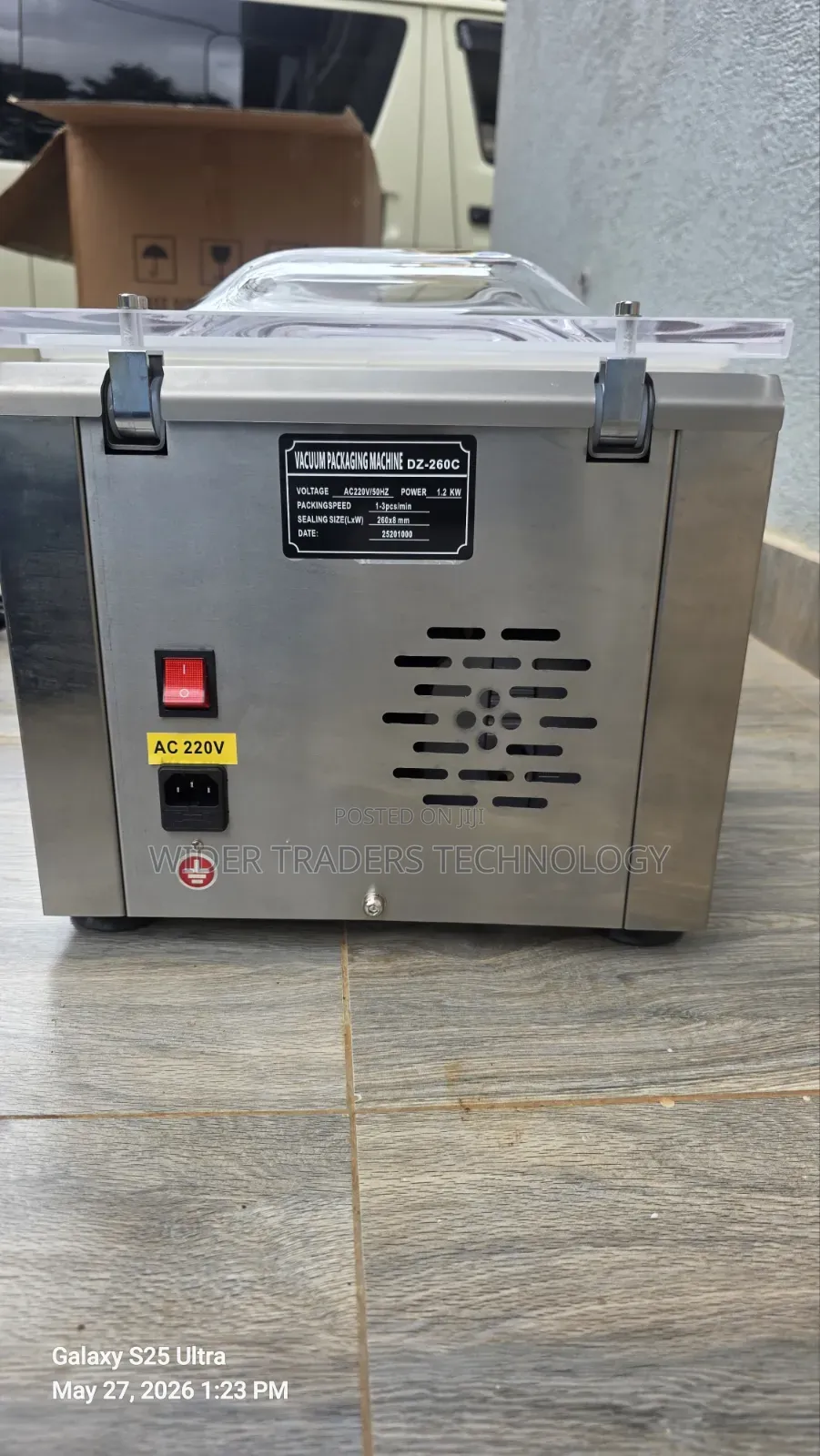 Commercial Dz-260c Stainless Steel Chamber Vacuum Sealer Machine
