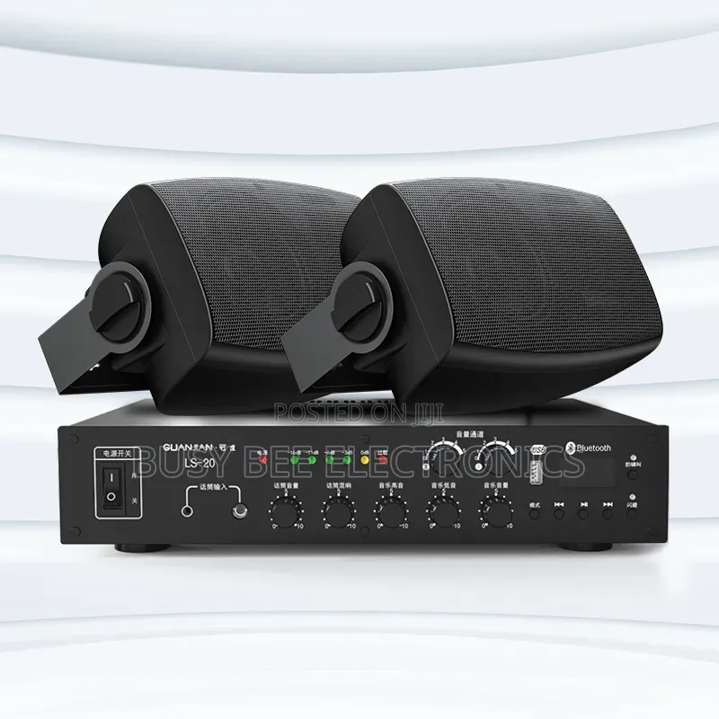 Two-Zone for Bluetooth Speaker Set Wall Hanging Audio Power Amplifier