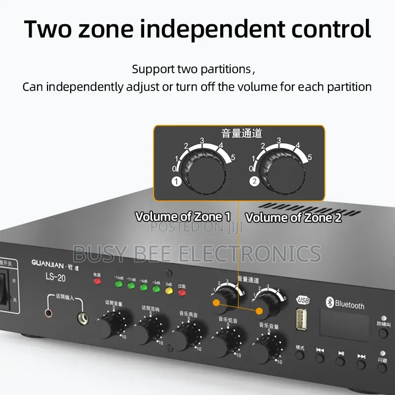 Two-Zone Constant Pressure Amplifier Ceiling Speaker