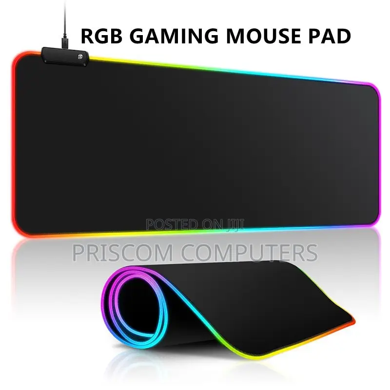 RGB Backlit Gaming Mouse Pad - Large 35.4" X 15.7" - Non-Slip Surface