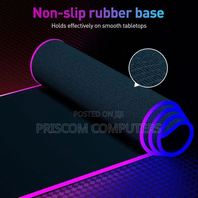 RGB Backlit Gaming Mouse Pad - Large 35.4" X 15.7" - Non-Slip Surface