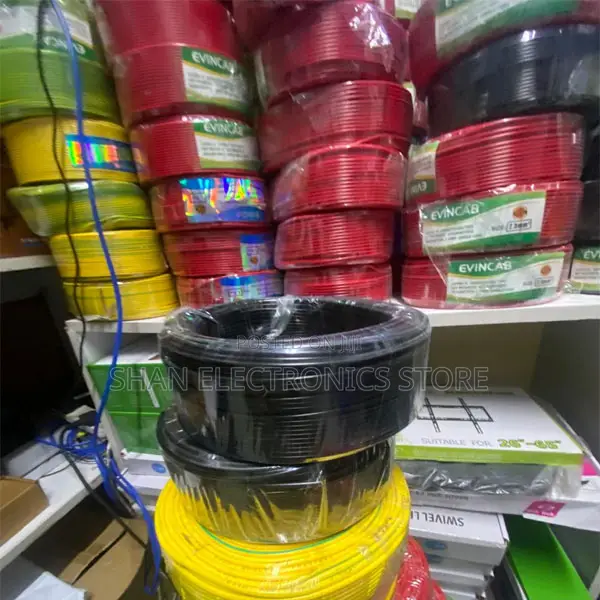 Single Core Cable – Yellow/Green/Black 6.0mm (90m Roll)
