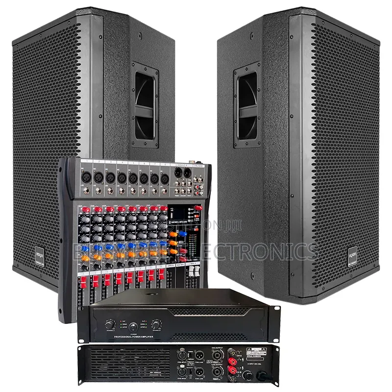 Twin JBL 15"+Amplifier+Mixer + Free Cables
