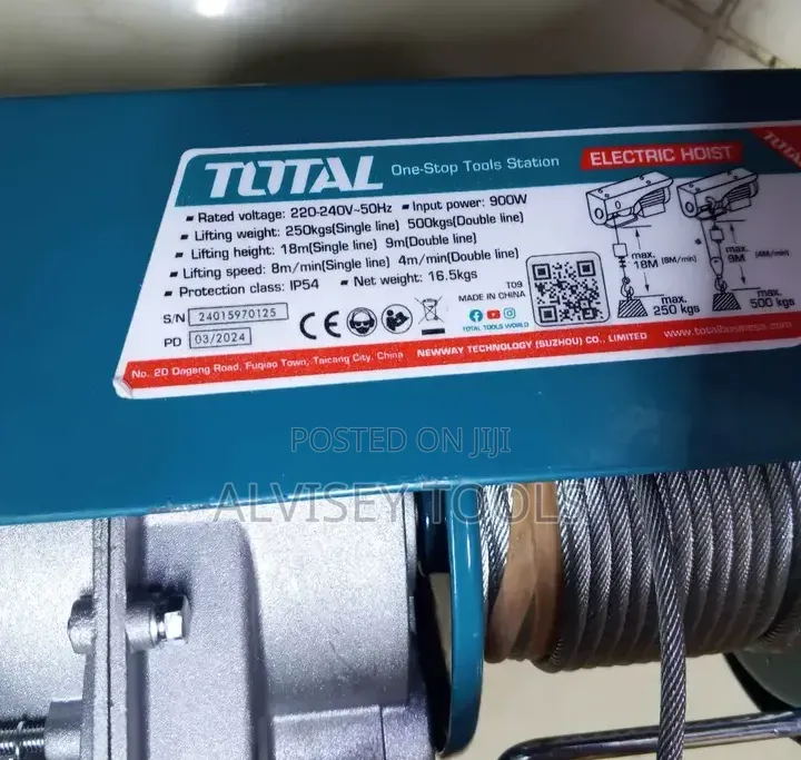 Total Electric Hoist 500kgs