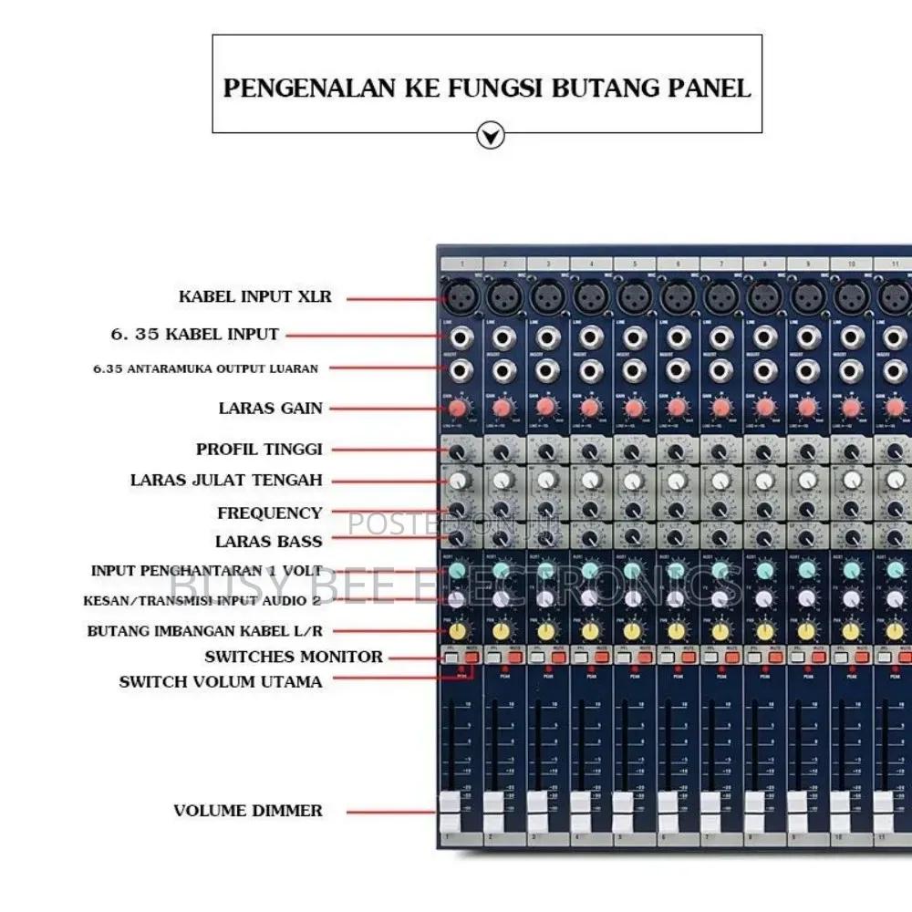 Efx16 Professional 16-Channel Usb Audio Mixer