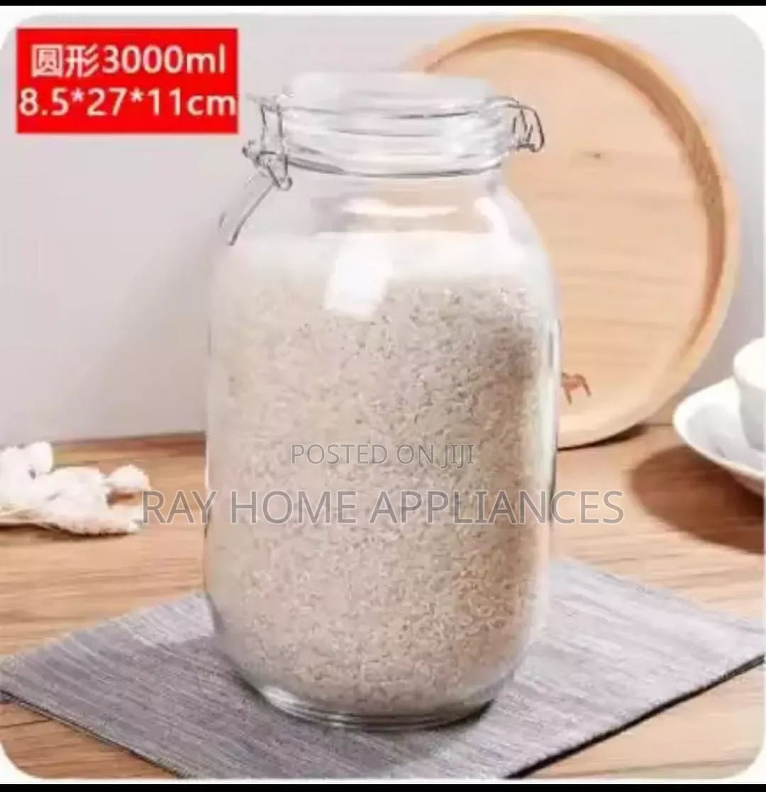 3000ml Airtight Storage Clip Top Jars