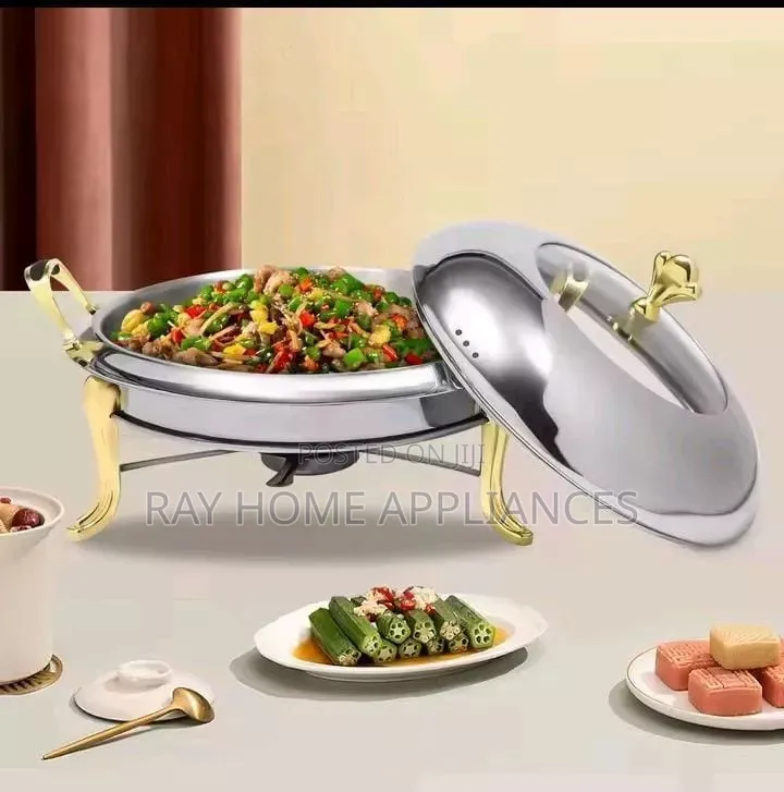 Buffet Round Food Warmer/ Chaffing Dish Stainless Steel 28cm