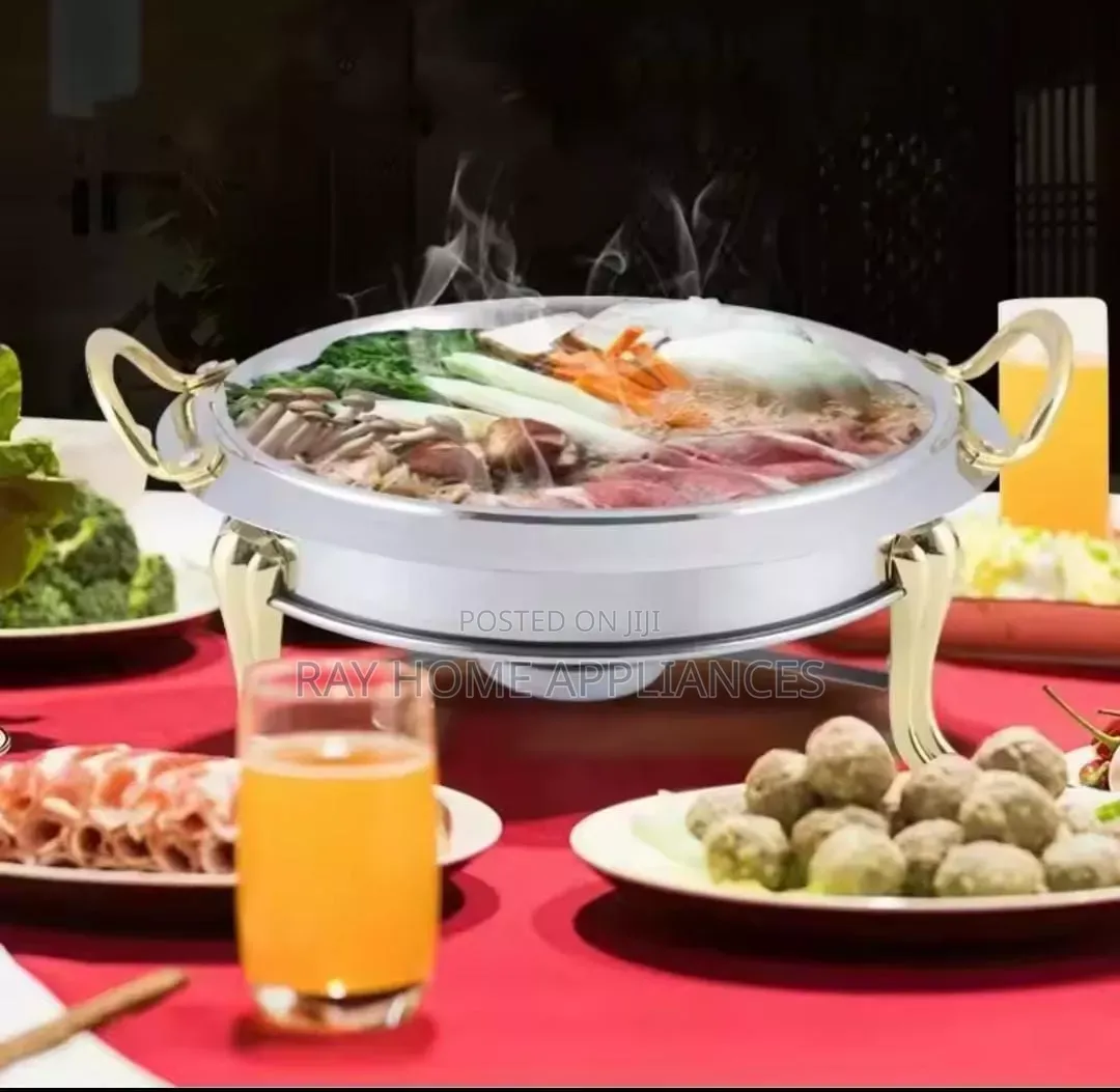 Buffet Round Food Warmer/ Chaffing Dish Stainless Steel 28cm