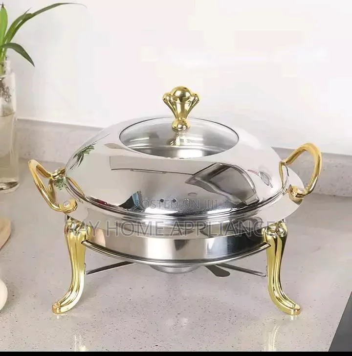 Buffet Round Food Warmer/ Chaffing Dish Stainless Steel 28cm